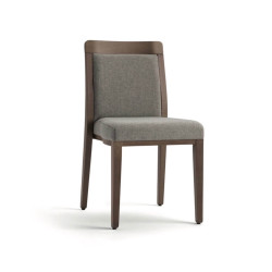 CHAISE EN BOIS EMPILABLE GARNIE OPERA BOHEME