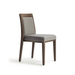 CHAISE EN BOIS EMPILABLE GARNIE OPERA BOHEME