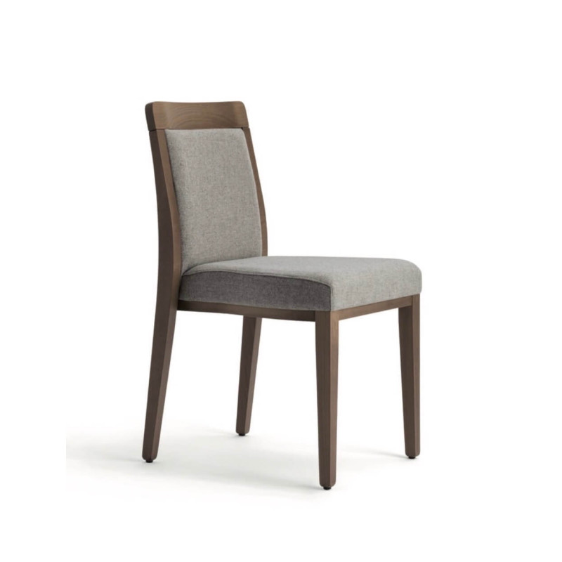 CHAISE EN BOIS EMPILABLE GARNIE OPERA BOHEME