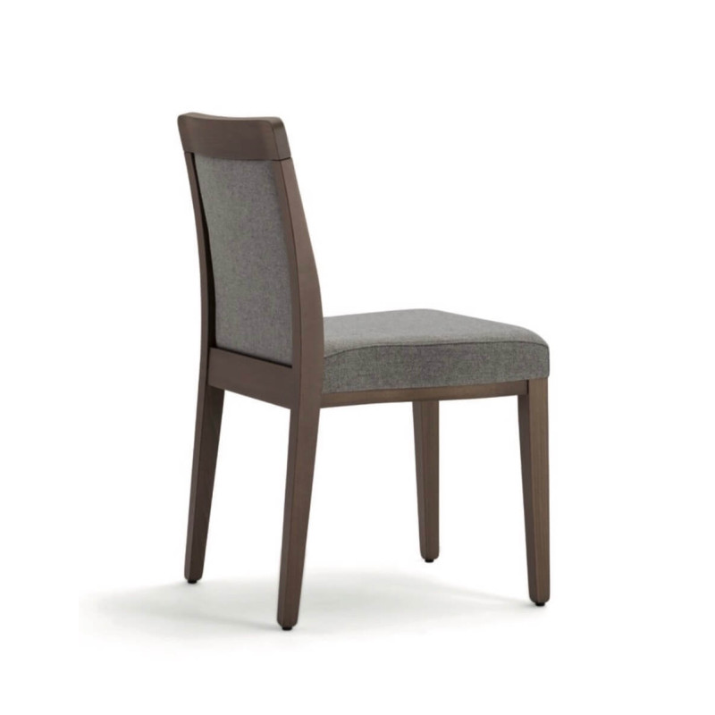 CHAISE EN BOIS EMPILABLE GARNIE OPERA BOHEME