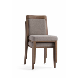 CHAISE EN BOIS EMPILABLE GARNIE OPERA BOHEME