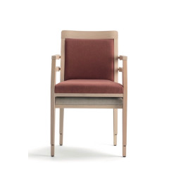 FAUTEUIL EN BOIS EMPILABLE GARNIE OPERA BOHEME