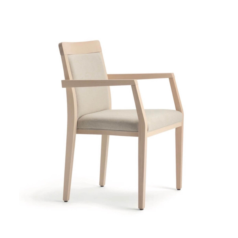 FAUTEUIL EN BOIS EMPILABLE GARNIE OPERA BOHEME