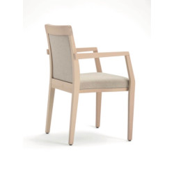 FAUTEUIL EN BOIS EMPILABLE GARNIE OPERA BOHEME