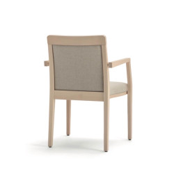 FAUTEUIL EN BOIS EMPILABLE GARNIE OPERA BOHEME