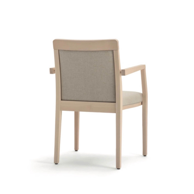 FAUTEUIL EN BOIS EMPILABLE GARNIE OPERA BOHEME