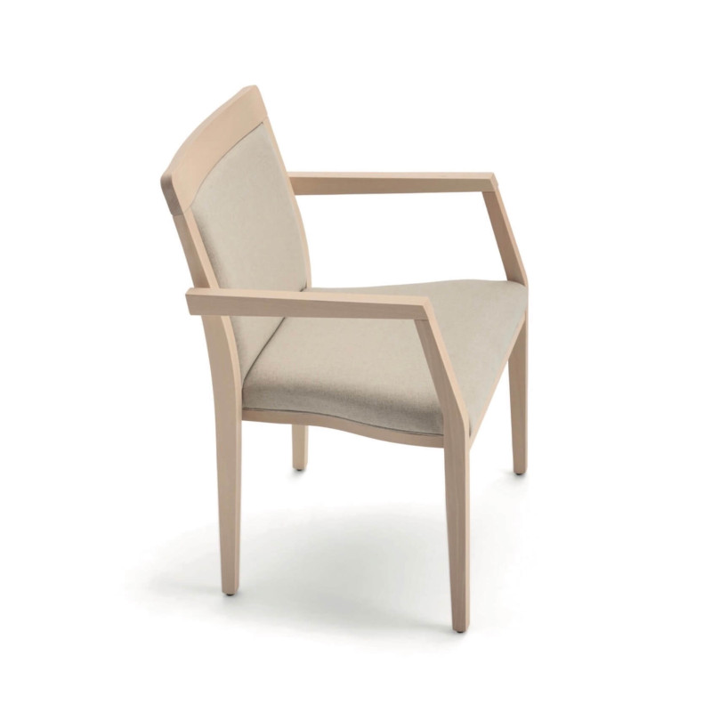 FAUTEUIL EN BOIS EMPILABLE GARNIE OPERA BOHEME
