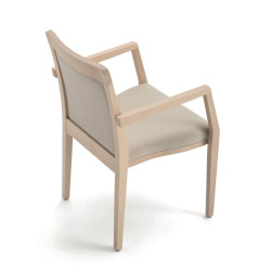 FAUTEUIL EN BOIS EMPILABLE GARNIE OPERA BOHEME