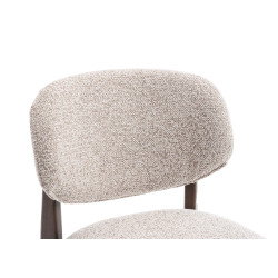 CHAISE D'ÎLOT EN CHÊNE ET TISSU SCANDINAVE CARMEN