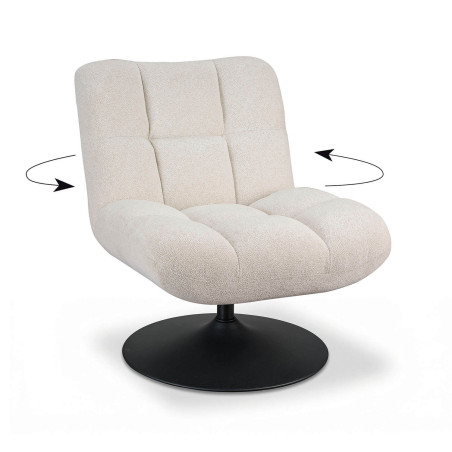 FAUTEUIL LOUNGE PIEDS TULIPE ANGELO