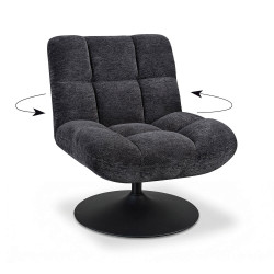 FAUTEUIL LOUNGE PIEDS TULIPE ANGELO