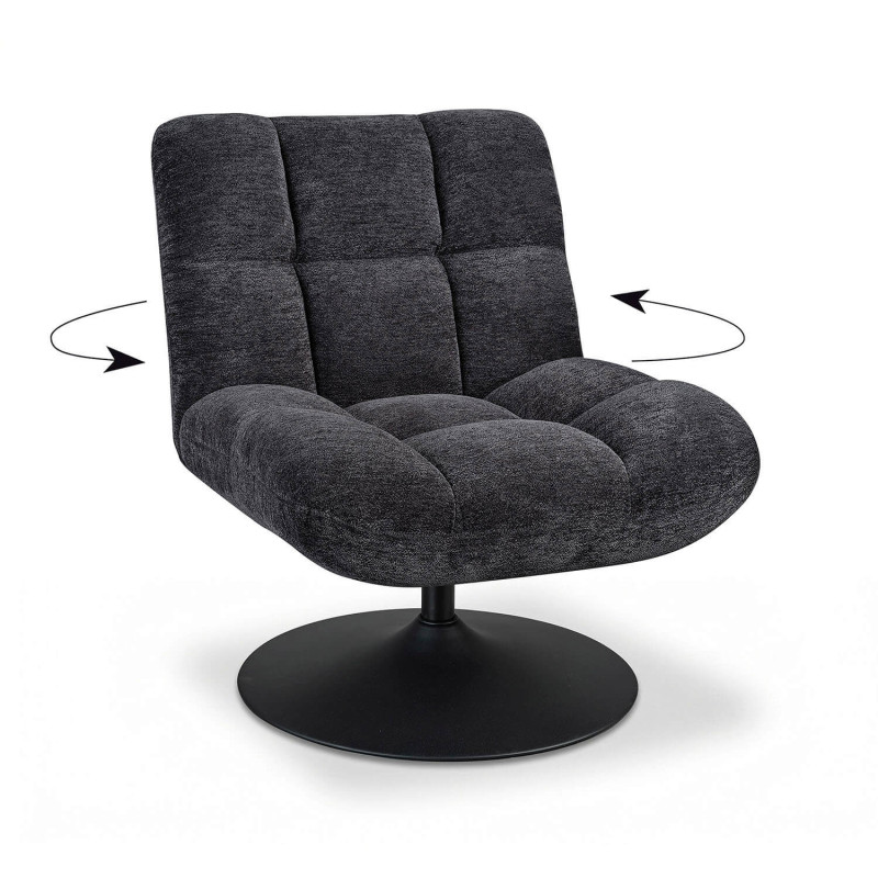 FAUTEUIL LOUNGE PIEDS TULIPE ANGELO