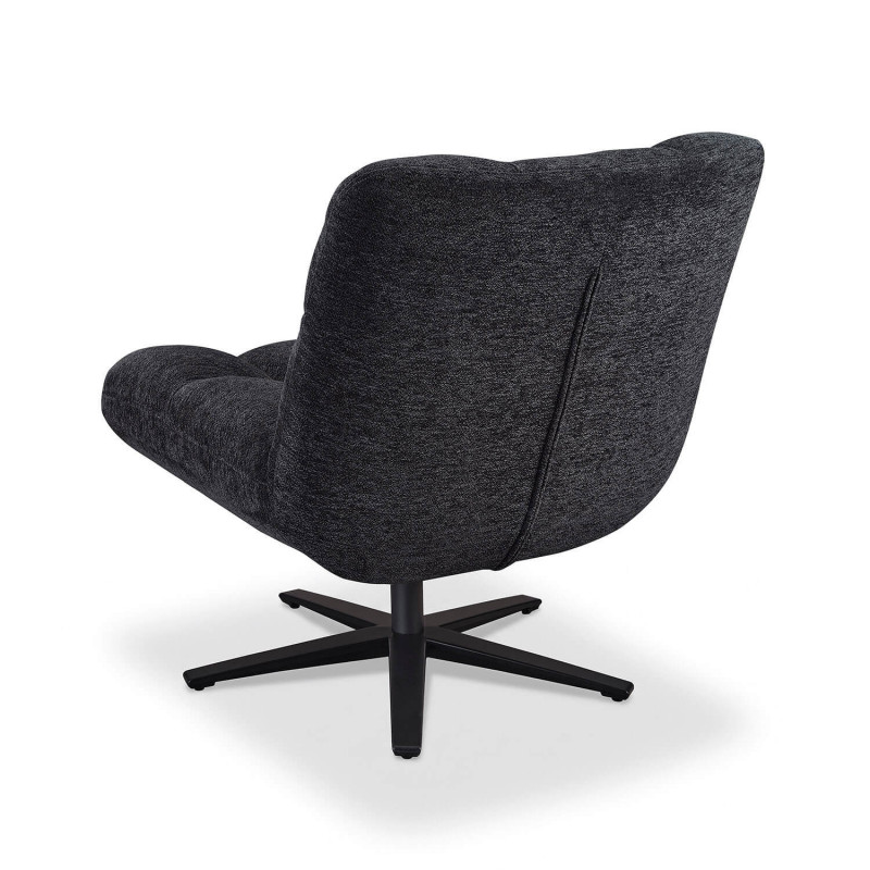FAUTEUIL LOUNGE PIEDS ÉTOILE ANGELO