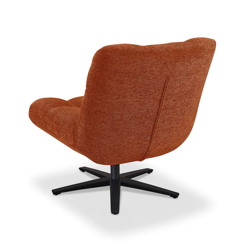 FAUTEUIL LOUNGE PIEDS ÉTOILE ANGELO