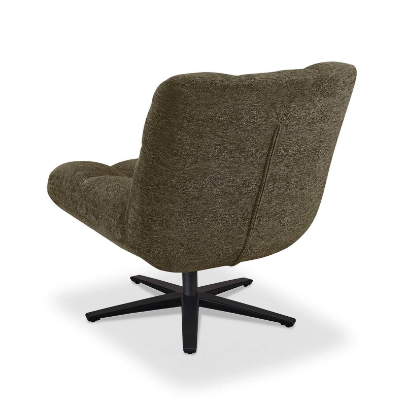 FAUTEUIL LOUNGE PIEDS ÉTOILE ANGELO