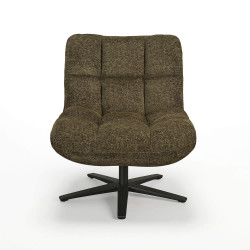 FAUTEUIL LOUNGE PIEDS ÉTOILE ANGELO