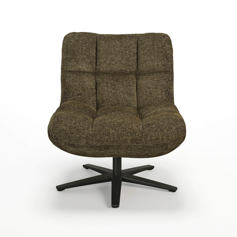 FAUTEUIL LOUNGE PIEDS ÉTOILE ANGELO