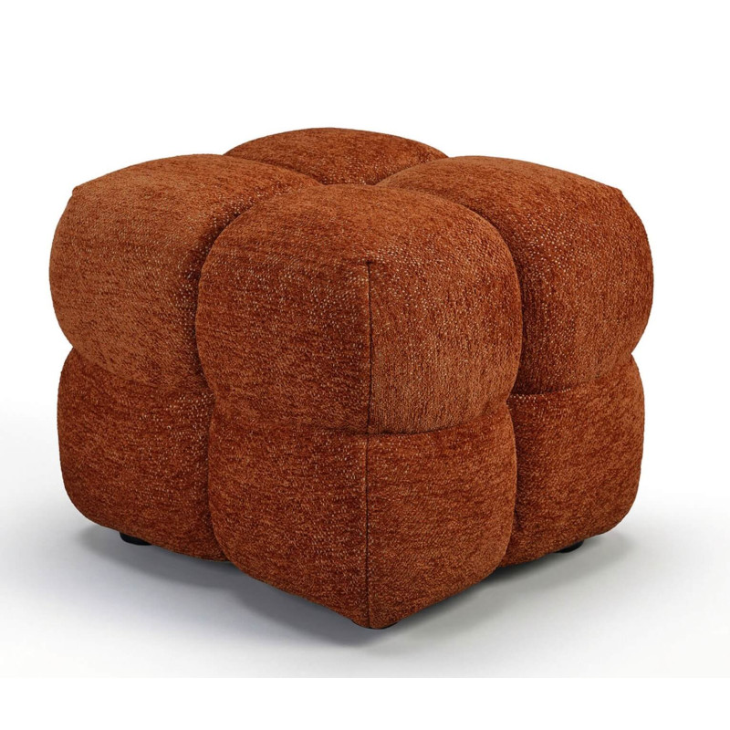 REPOSE-PIEDS POUF EN TISSU RETRO ANGELO