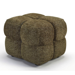 REPOSE-PIEDS POUF EN TISSU RETRO ANGELO