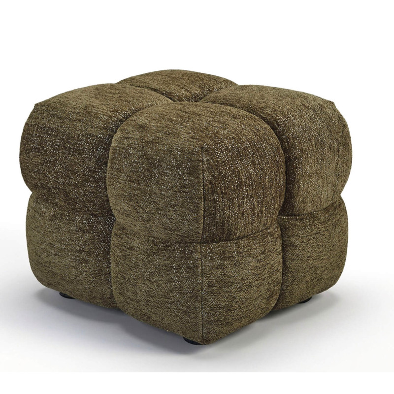 REPOSE-PIEDS POUF EN TISSU RETRO ANGELO