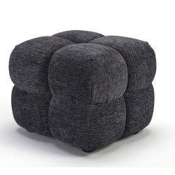 REPOSE-PIEDS POUF EN TISSU RETRO ANGELO