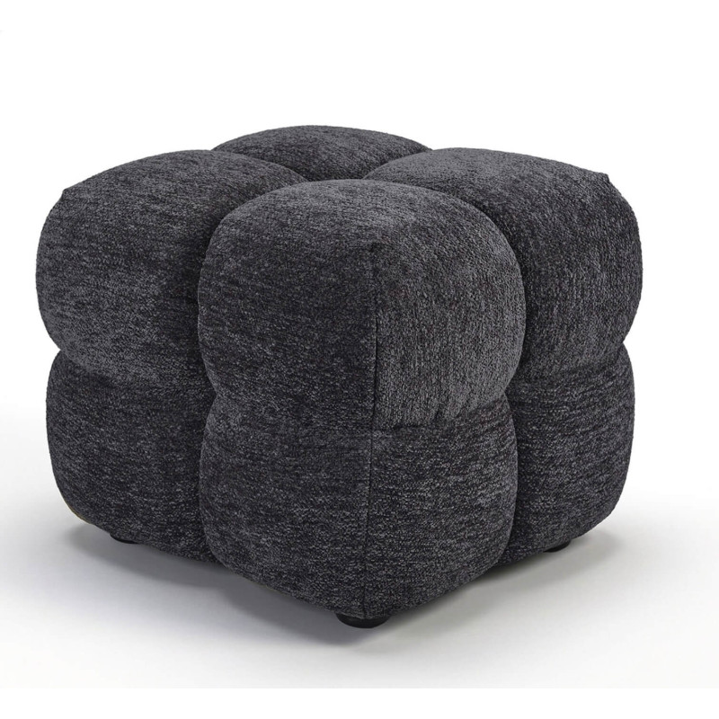 REPOSE-PIEDS POUF EN TISSU RETRO ANGELO