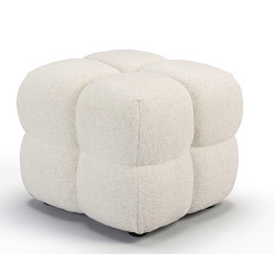REPOSE-PIEDS POUF EN TISSU RETRO ANGELO