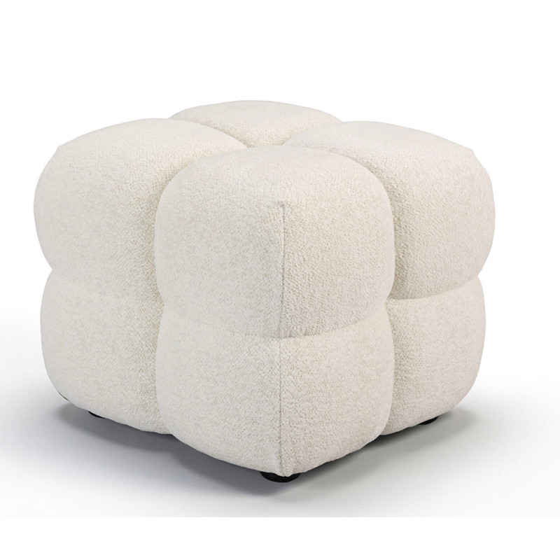 REPOSE-PIEDS POUF EN TISSU RETRO ANGELO