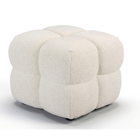 REPOSE-PIEDS POUF EN TISSU RETRO ANGELO