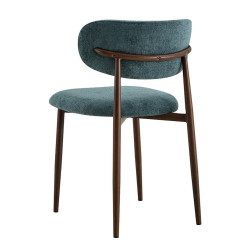 CHAISE SCANDINAVE TISSU ET IMITATION BOIS NONO