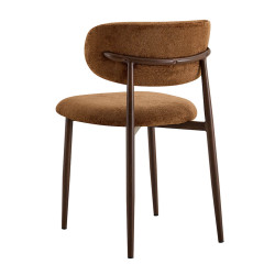CHAISE SCANDINAVE TISSU ET IMITATION BOIS NONO