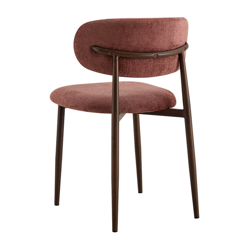 CHAISE SCANDINAVE TISSU ET IMITATION BOIS NONO