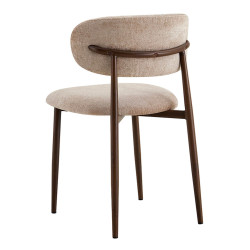 CHAISE SCANDINAVE TISSU ET IMITATION BOIS NONO