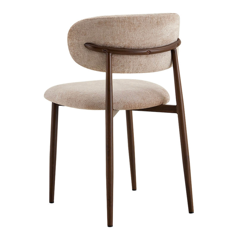 CHAISE SCANDINAVE TISSU ET IMITATION BOIS NONO