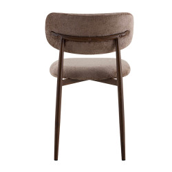 CHAISE SCANDINAVE TISSU ET IMITATION BOIS NONO