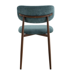 CHAISE SCANDINAVE TISSU ET IMITATION BOIS NONO
