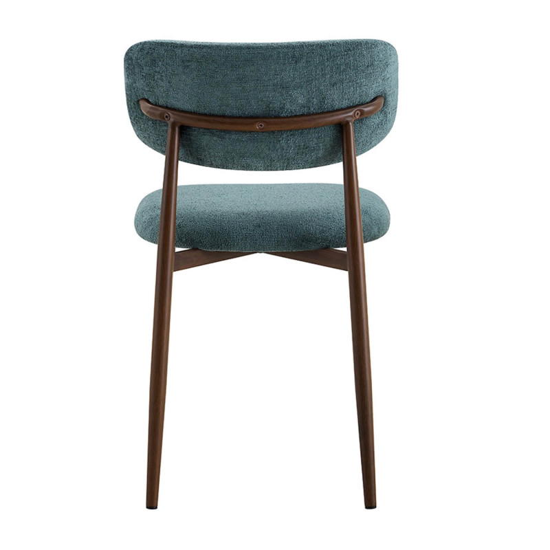 CHAISE SCANDINAVE TISSU ET IMITATION BOIS NONO