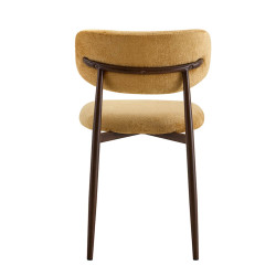 CHAISE SCANDINAVE TISSU ET IMITATION BOIS NONO