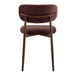 CHAISE SCANDINAVE TISSU ET IMITATION BOIS NONO