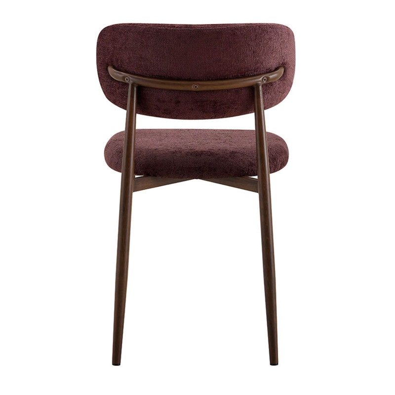 CHAISE SCANDINAVE TISSU ET IMITATION BOIS NONO