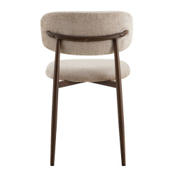 CHAISE SCANDINAVE TISSU ET IMITATION BOIS NONO