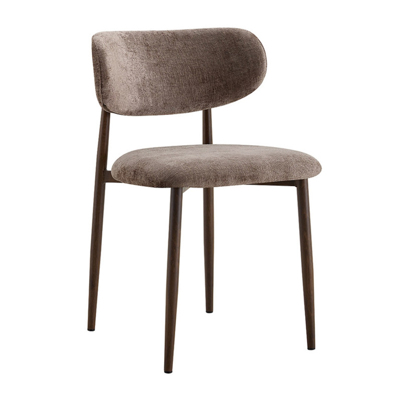 CHAISE SCANDINAVE TISSU ET IMITATION BOIS NONO