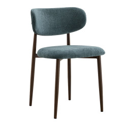 CHAISE SCANDINAVE TISSU ET IMITATION BOIS NONO