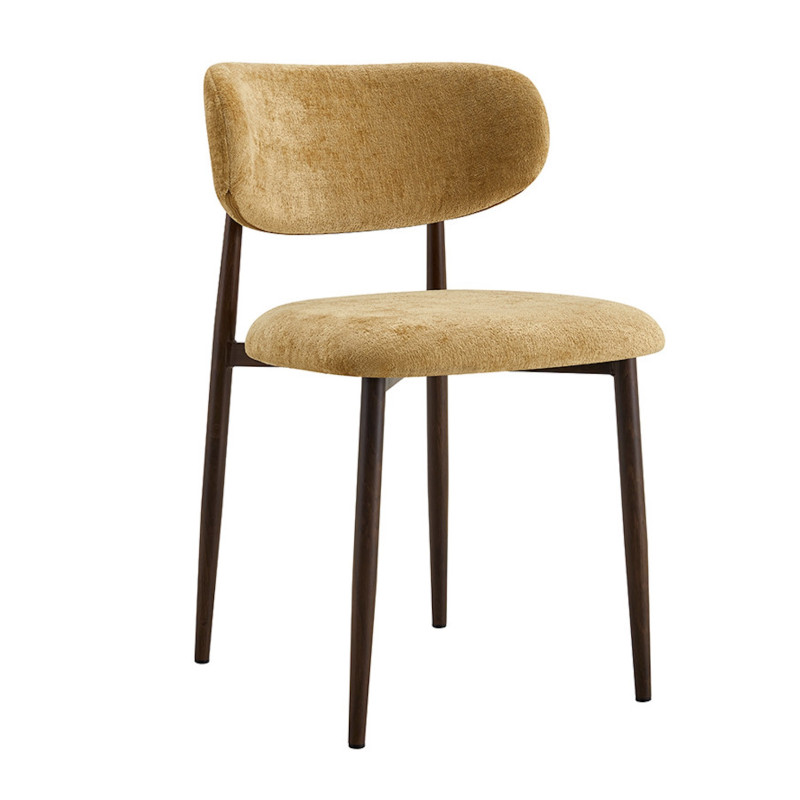 CHAISE SCANDINAVE TISSU ET IMITATION BOIS NONO