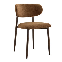 CHAISE SCANDINAVE TISSU ET IMITATION BOIS NONO