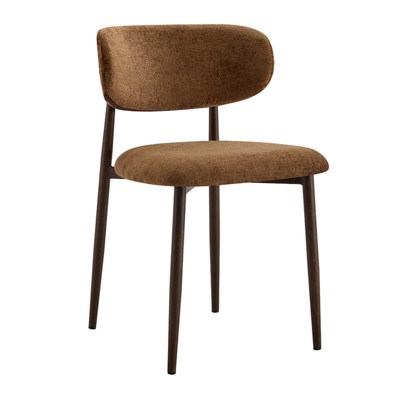 CHAISE SCANDINAVE TISSU ET IMITATION BOIS NONO