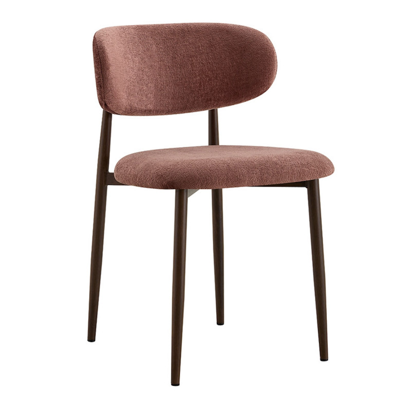 CHAISE SCANDINAVE TISSU ET IMITATION BOIS NONO