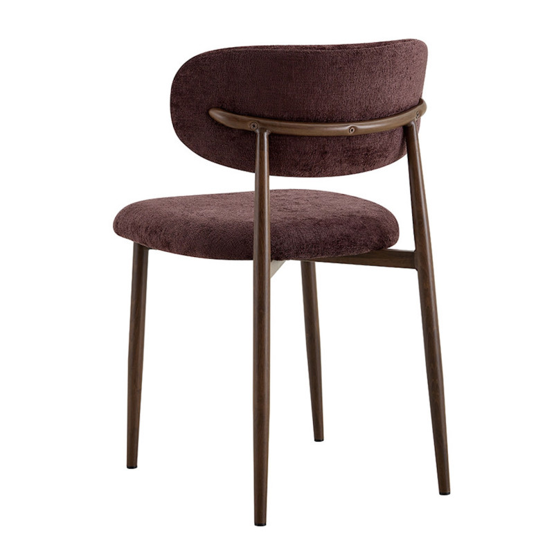 CHAISE SCANDINAVE TISSU ET IMITATION BOIS NONO