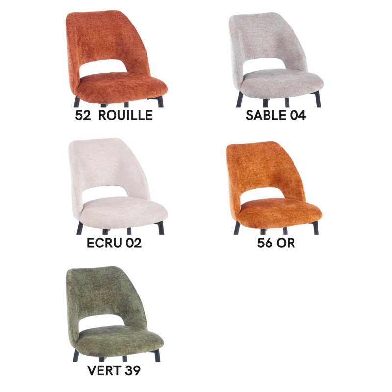 Chaise Contemporaine en Tissu ARLO - Le Chaisier