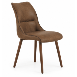 CHAISE CONTEMPORAINE DE SALLE À MANGER COSSUE LÉA MICROFIBRE